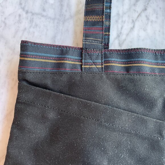 Dakine Striped Trim Black Tote Bag - Picture 2 of 13